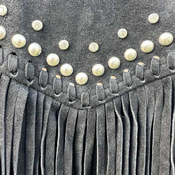 Miss Me Suede Fringe Jacket Stage Coach ready! - Picture 5 of 6